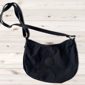 Black Kipling Samanthina Nylon Shoulder Bag